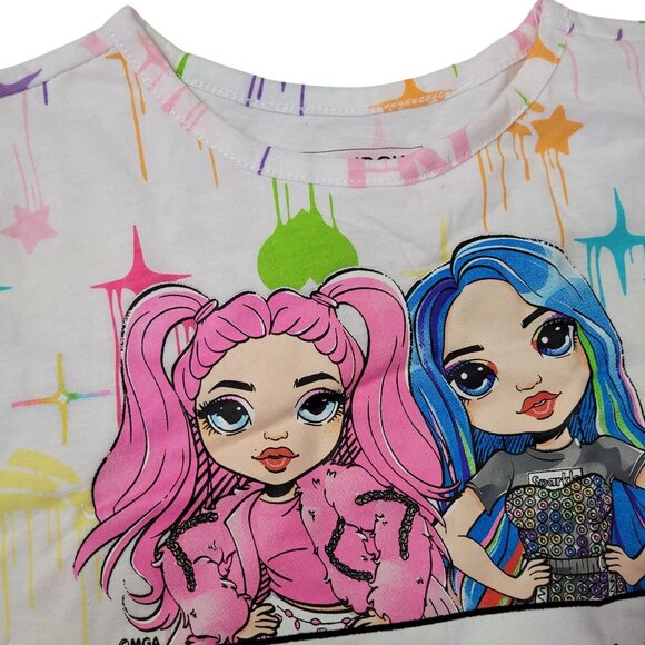 Rainbow High Girls T-Shirt With Colorful Graphics & Heart Print Design Size 4 - Picture 4 of 7